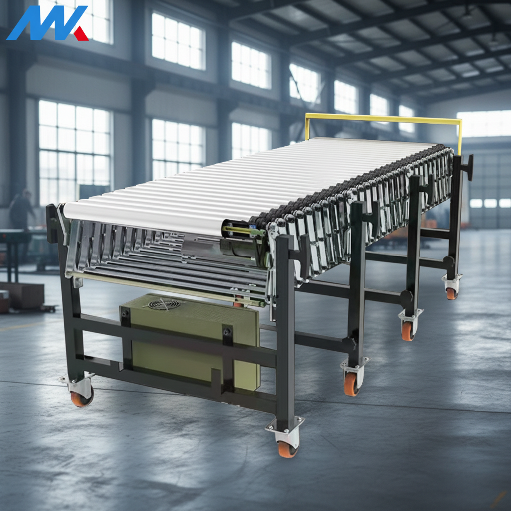 Smart Flexible Expandable Durable Powered Roller Conveyor with AI Monitoring for Warehouse Automation High Efficiency Line