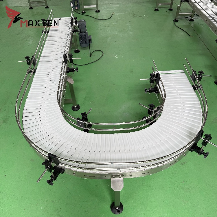 Flexible Chain Conveyor System for Beverage &amp; Food Packaging Line