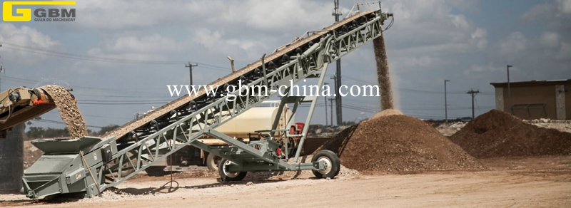 Shiploader Telescopic Stacker Conveyor System