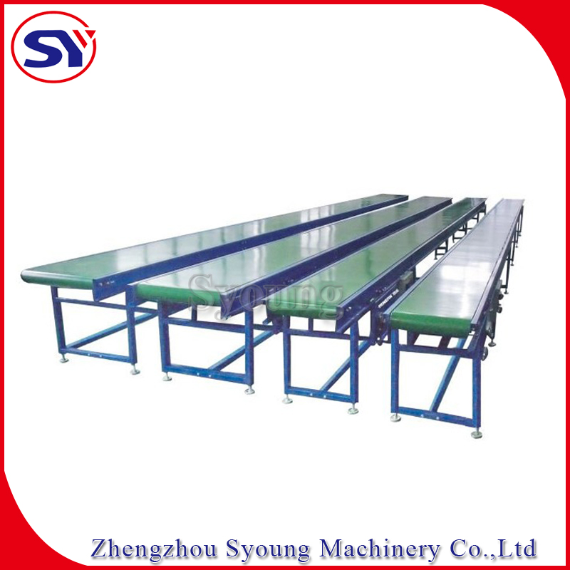 Polyester Conveying Belt Rubber Conveyor System with Emergency Stop