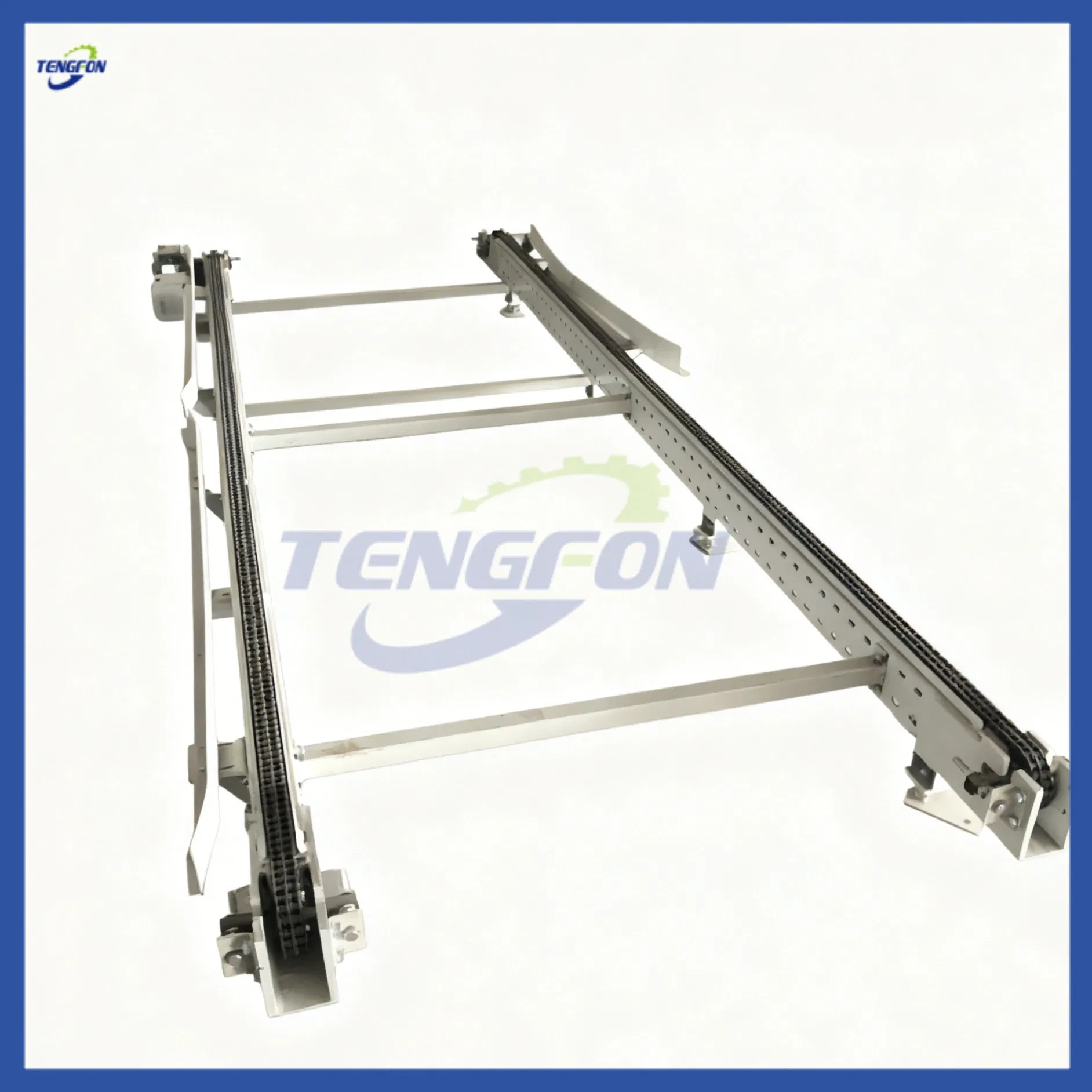 Automated Depalletizing Conveyor System for Warehouse with Roller &amp; Belt Transfer Line