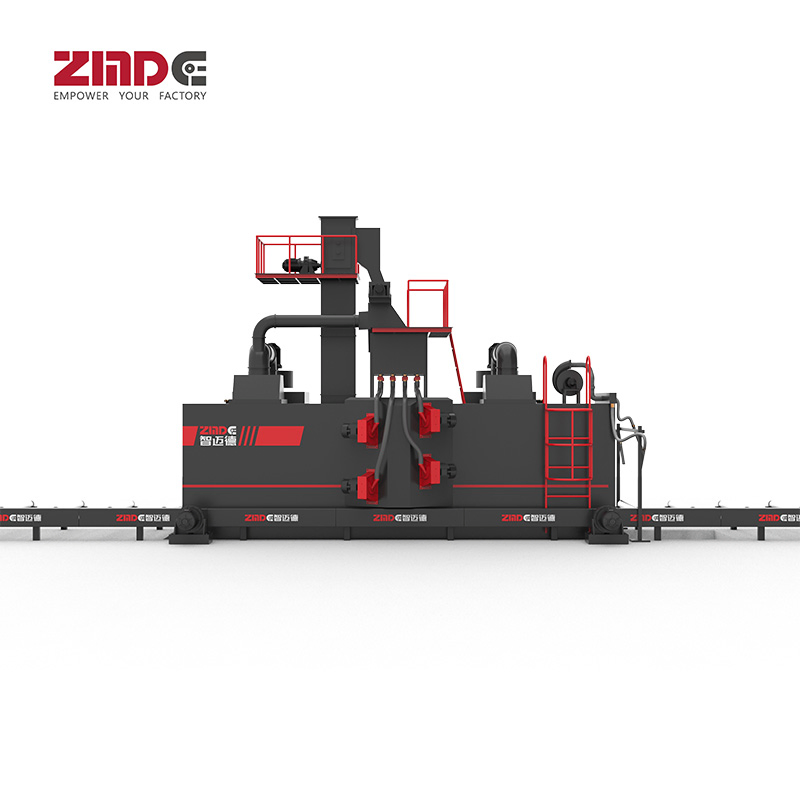 Heavy-Duty Steel Balls Roller Conveyor Shot Blasting System