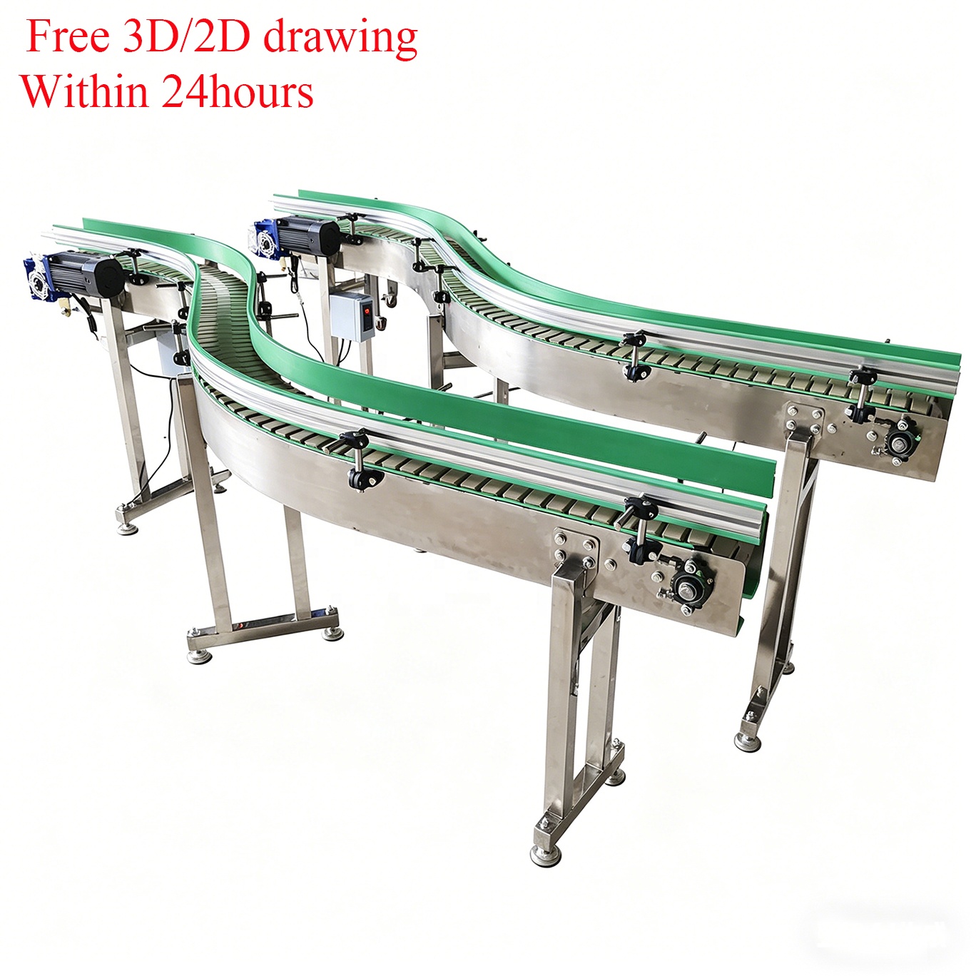 CE Factory Supply Stable Transmission High Quality Modular Plastic Curved Modular Chain Plate Line Conveyor Belt for Fresh Food