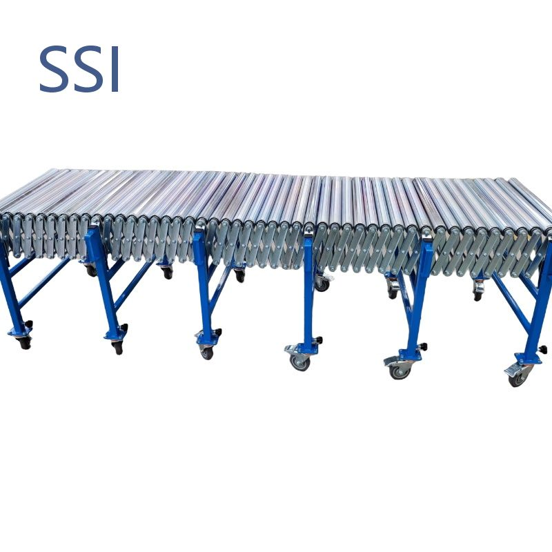 Expandable Telescopic Roller Conveyor Mobile Conveyor System