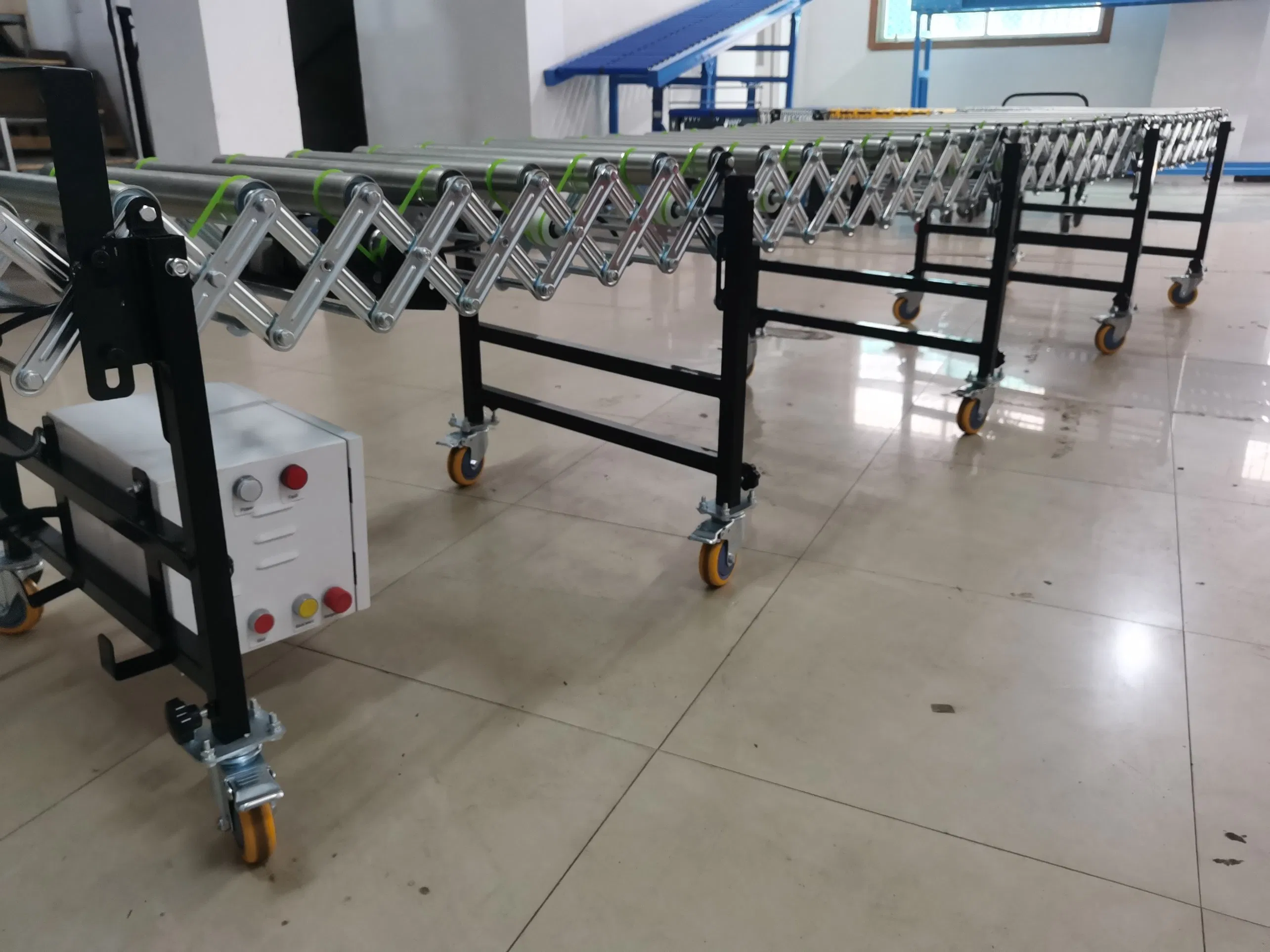 Hot Sale Flexible Powered Roller Conveyor Expandable Motorized Roller Conveyor