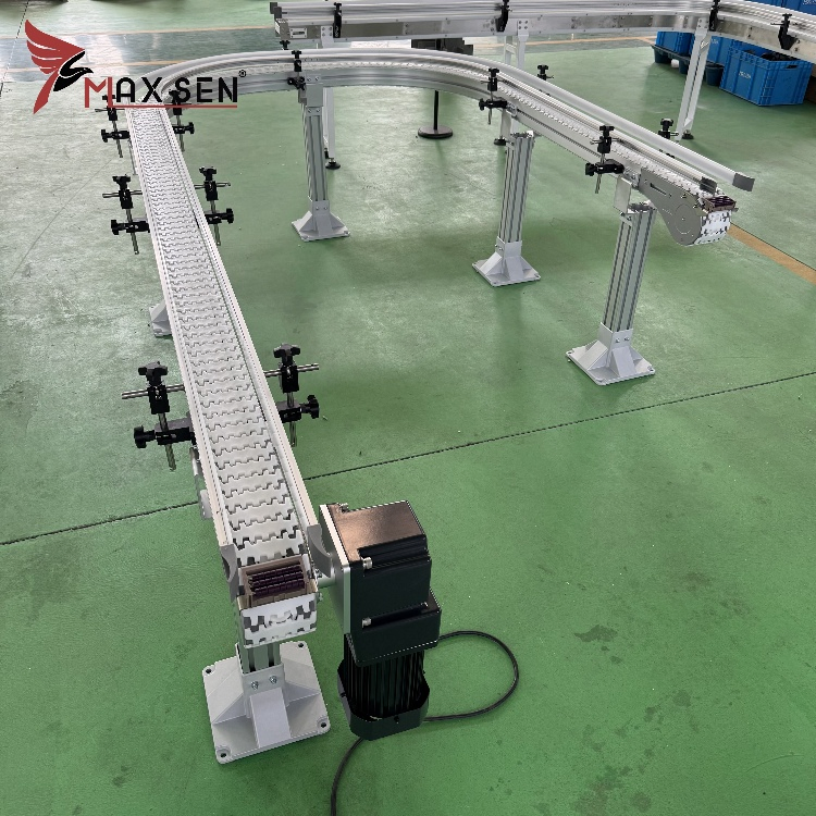 Flexible Chain Conveyor System for Beverage &amp; Food Packaging Line