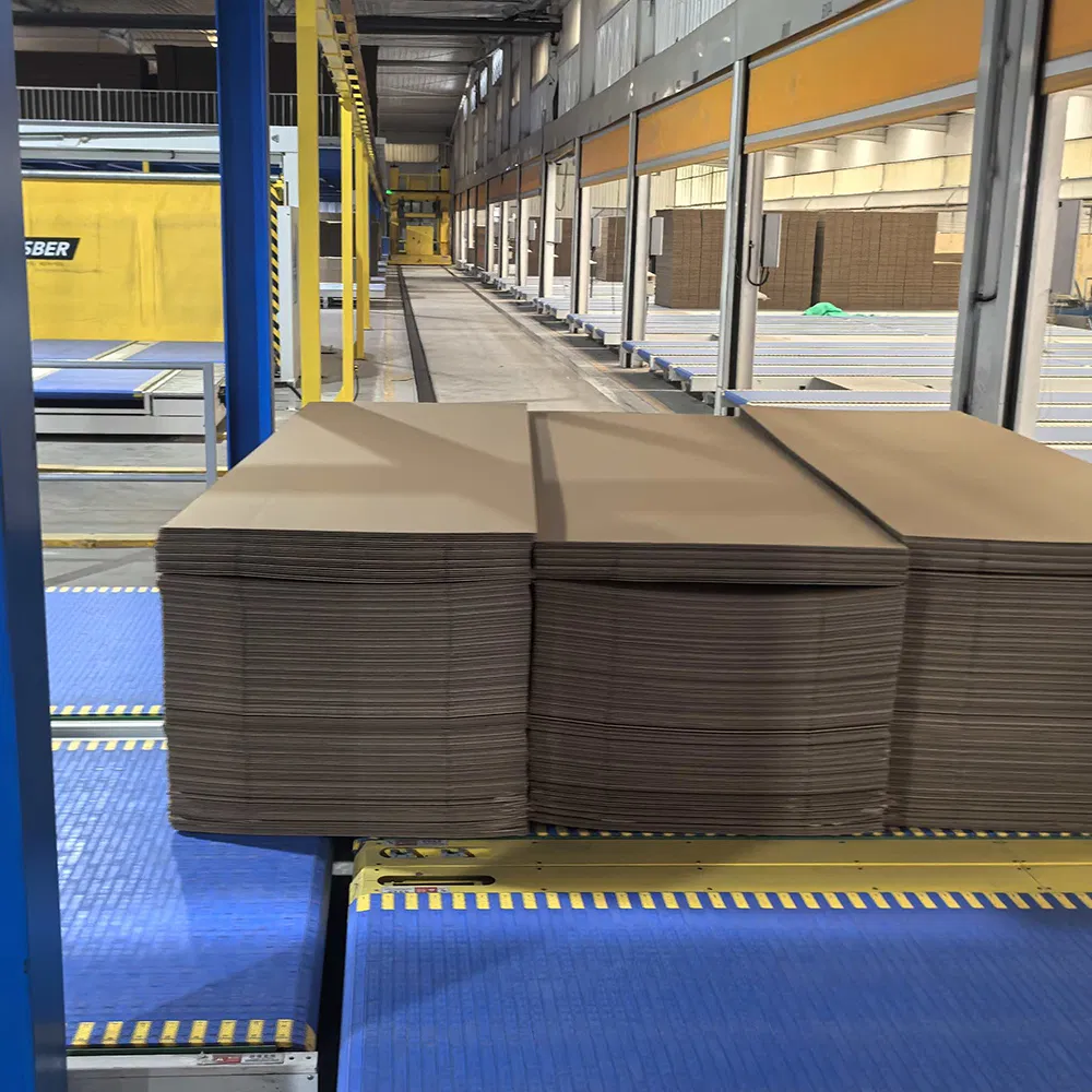 Custom Conveyor System for Corrugated Paperboard Packaging Line