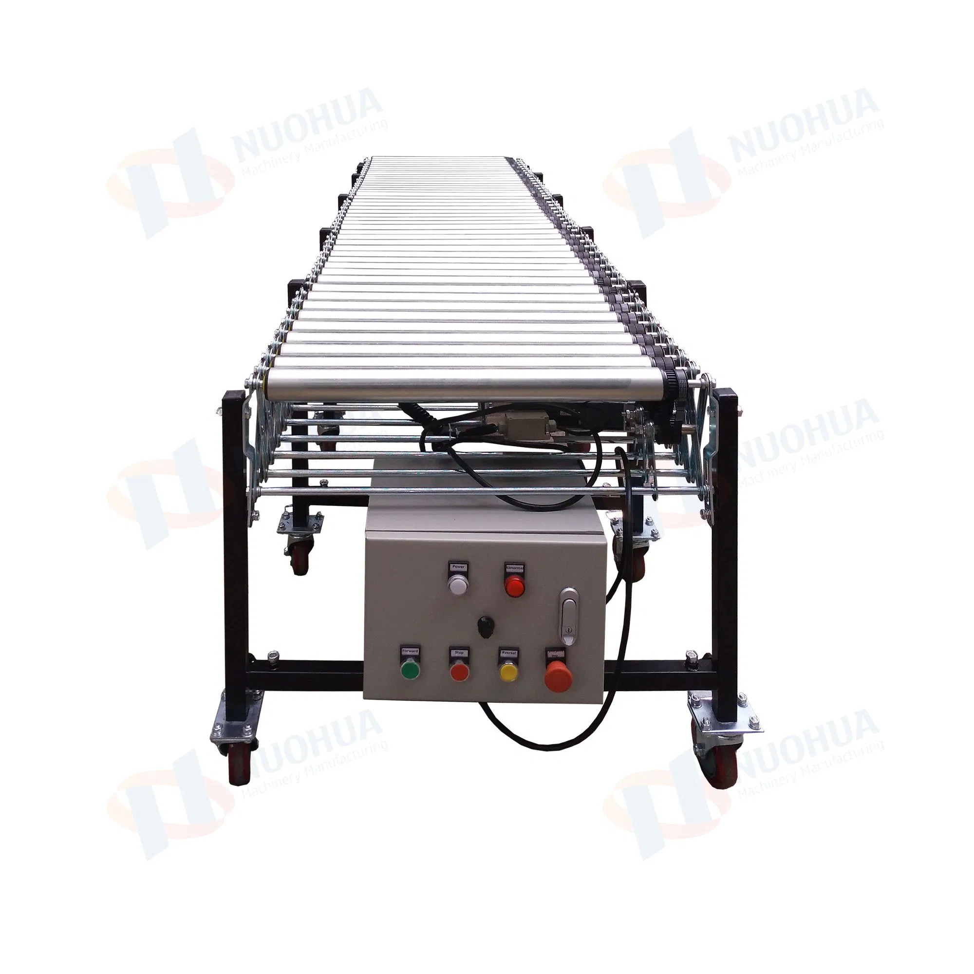 Powered Roller Conveyor Flexible Expandable and Retractable for Warehouse Materil Handling