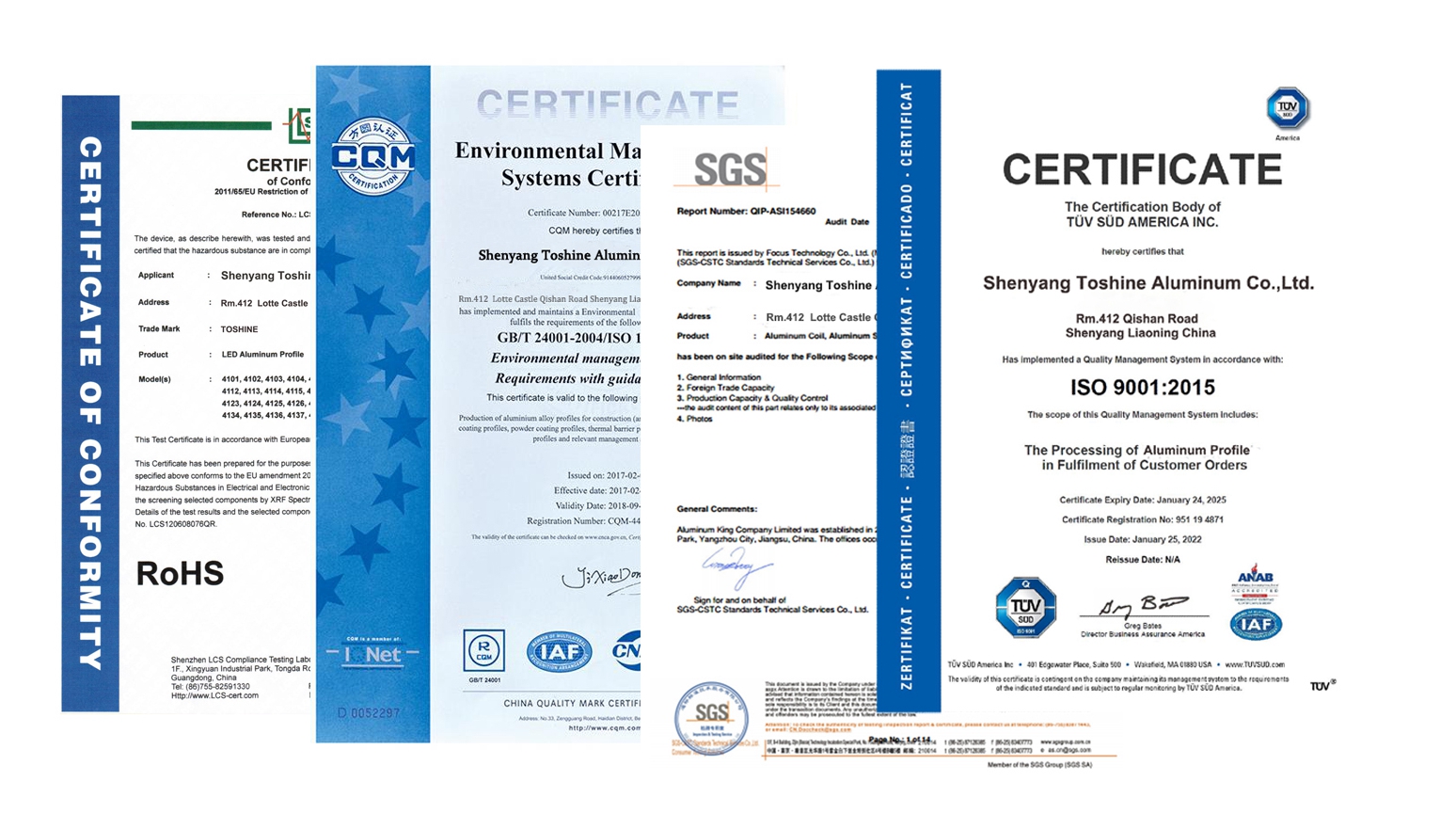 Certificates