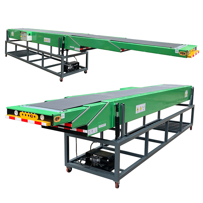Automatic Remote Control Telescopic Mobile Belt Conveyor for Heavy Duty Loading and Unloading Retractable Conveyor Belt