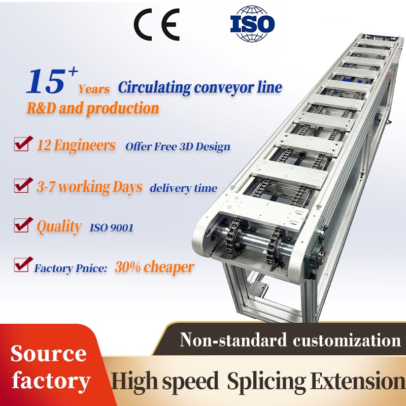 Automatic Chain Conveyor System for Packaging Line Smart Control Modular Design Stainless Steel Custom Conveyor Solution