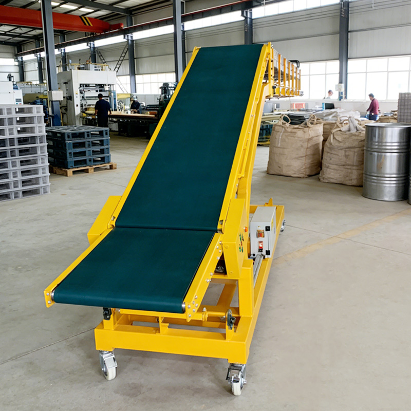 Heavy Duty Gravity Roller Conveyor Container Unloading Conveyor Warehouse Dock Loading System