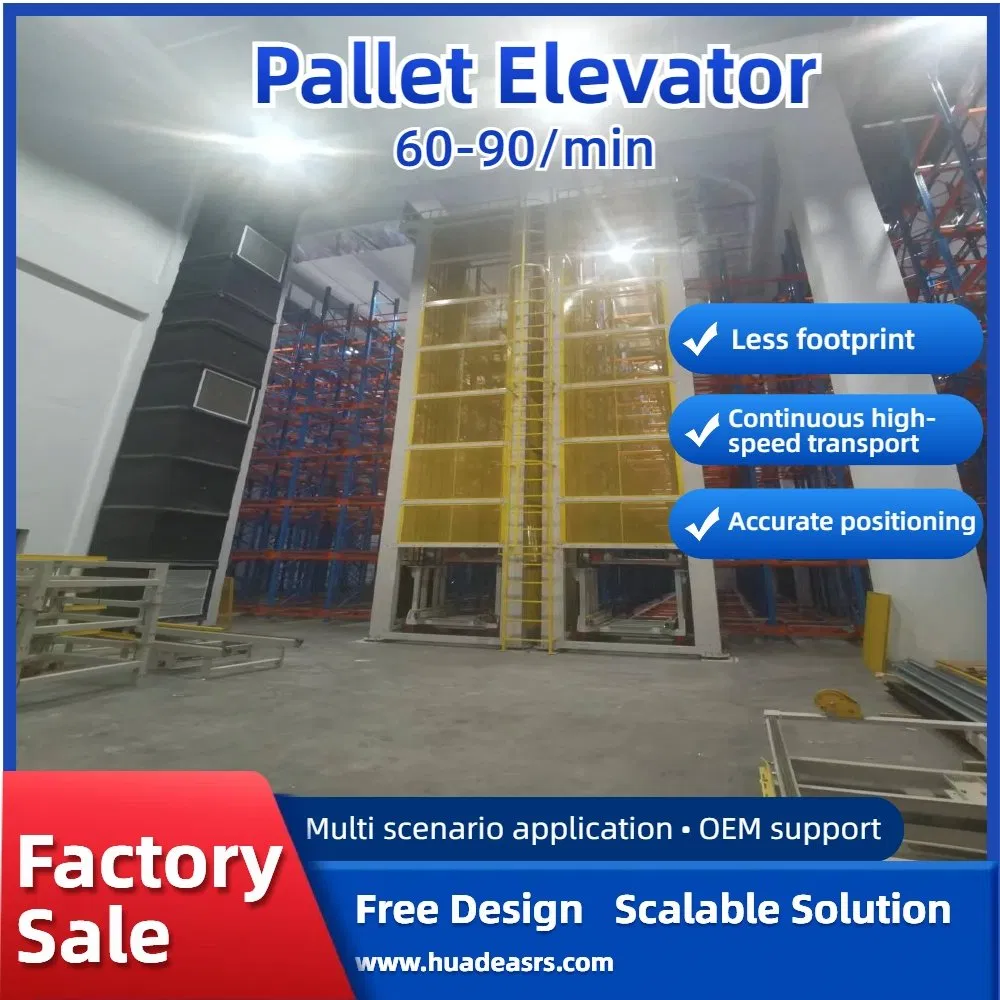 High-Speed Pallet Lift and Vertical Conveyor System for Automated Logistics