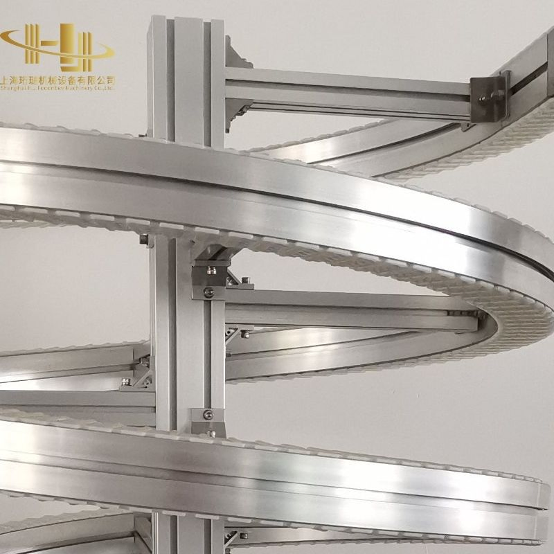 Vertical Spiral Lift Conveyor System for Box Transfer and Warehouse Line Operations