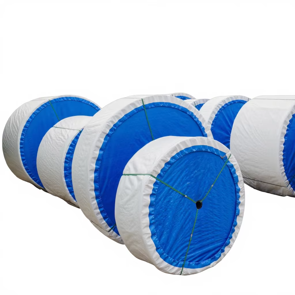 Flat Belt Mobile Tracked Conveyor Systems Modular Belts Scrapers Stone Crusher 90 Curve Lines Rubber/Nylon/Polyester