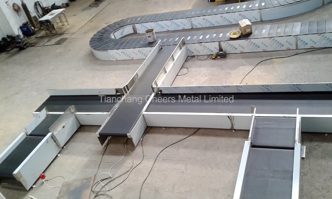 Airport Baggage Roller Conveyor Belt System 1