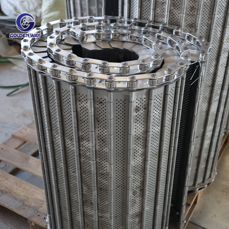 China Manufacture Lightweight Metal Chain Plate Conveyor Belt Conveyor System