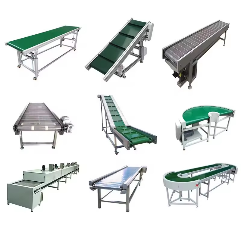 Power Stainless Steel PVC Rubber Conveyor Belt Systems