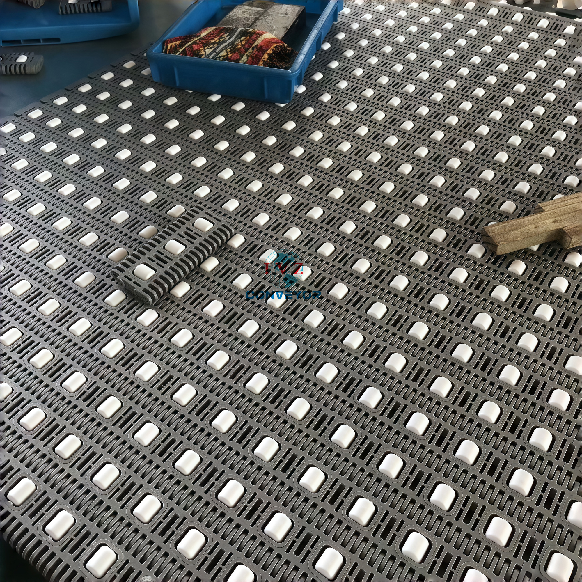Heavy Duty Modular Belt Conveyor with Adjustable Speed Easy Cleanliness Universal Ball Design-IVZ Conveyor