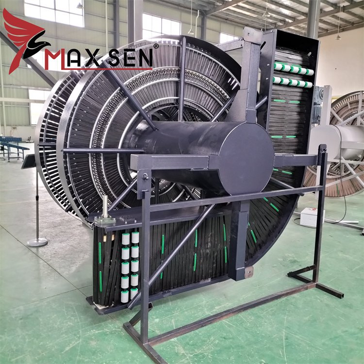 Spiral Conveyor System with Long Top Chain Belt with Anti-Skid Function