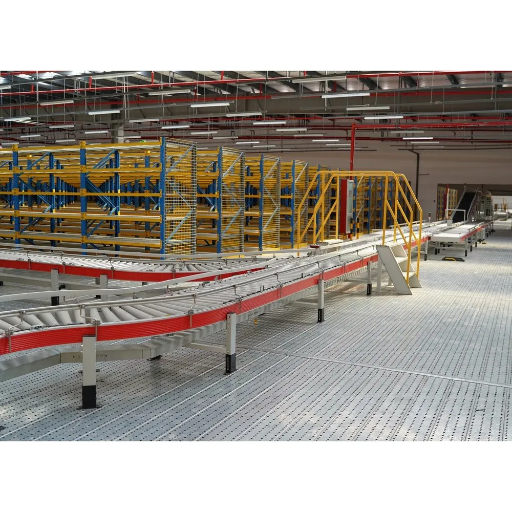Strong Carrying Capacity Dust-Proof Design Custom Automated Warehouse Roller Conveyor Line