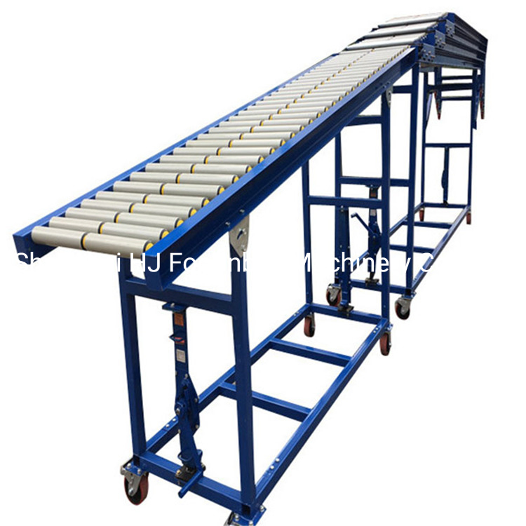 Gravity Flexible Expandable Unloading Full Automatic Roller Conveyor From Container