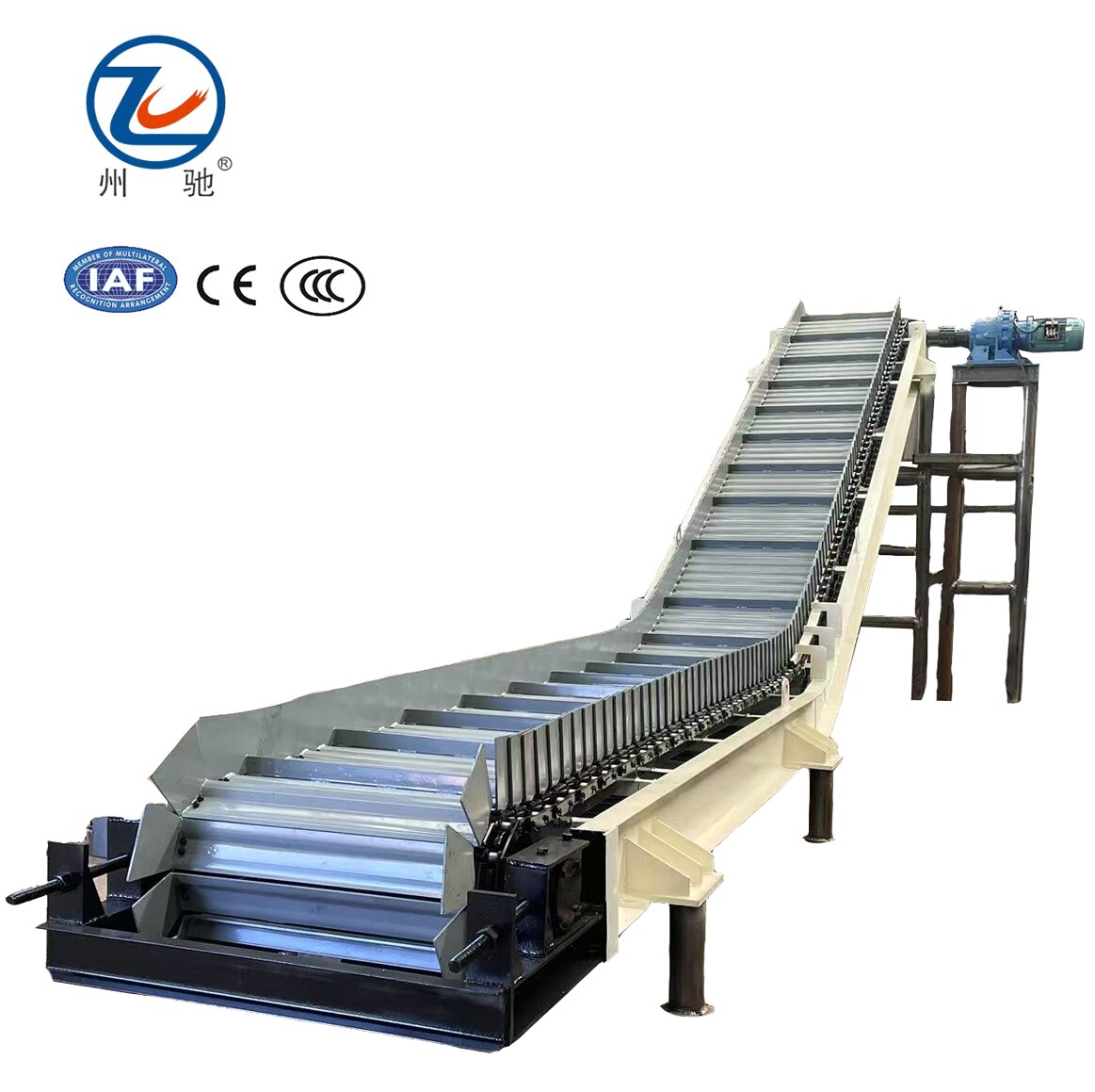 Heavy-Duty Adjustable Speed Apron Conveyor for Mining/Metallurgy Heat Resistant Chain Plate Double Arc Energy Mineral Equipment