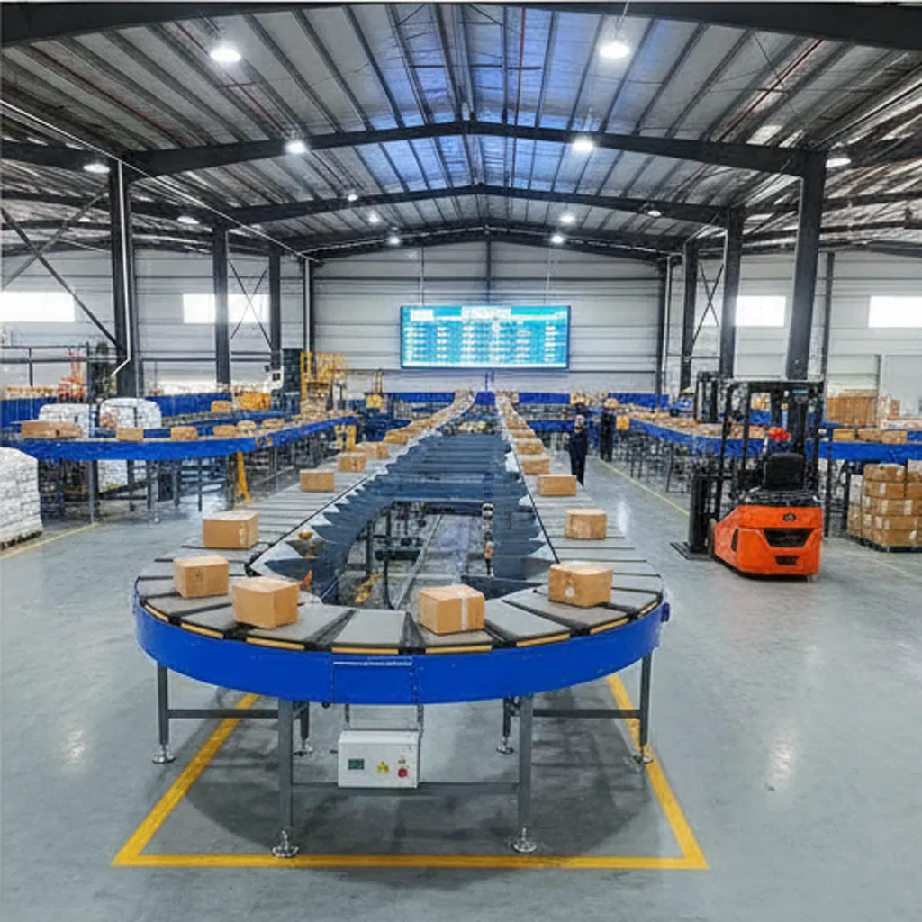 High-Speed Roller Conveyor for Efficient Sorting and Handling