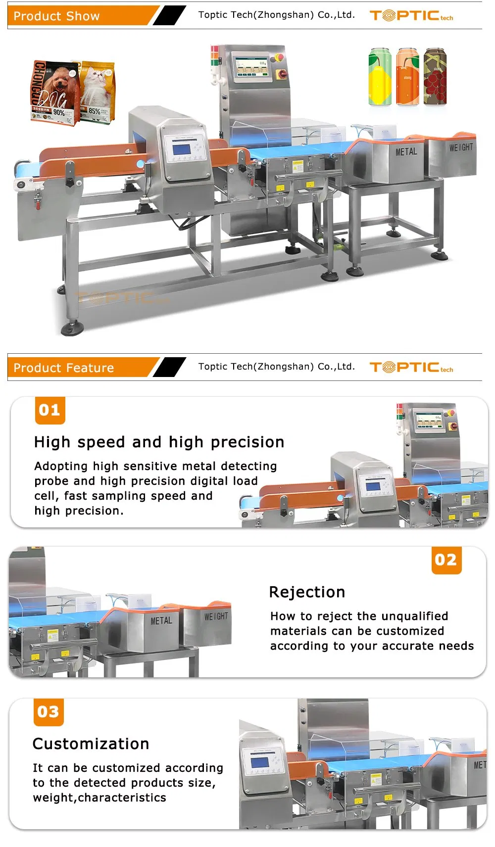 Check Weigher and Metal Detector Combination