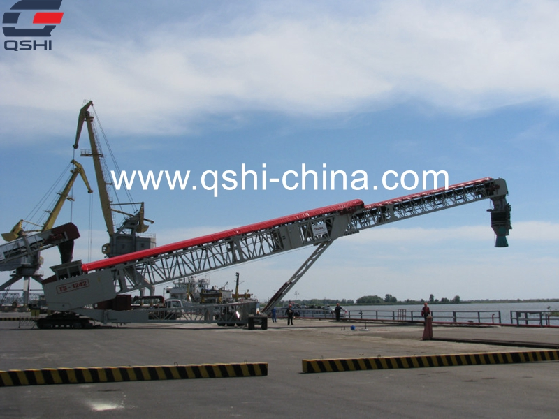 Wildly Used Telescopic Conveyor System for Handling Bulk Cargo in Storage Yard