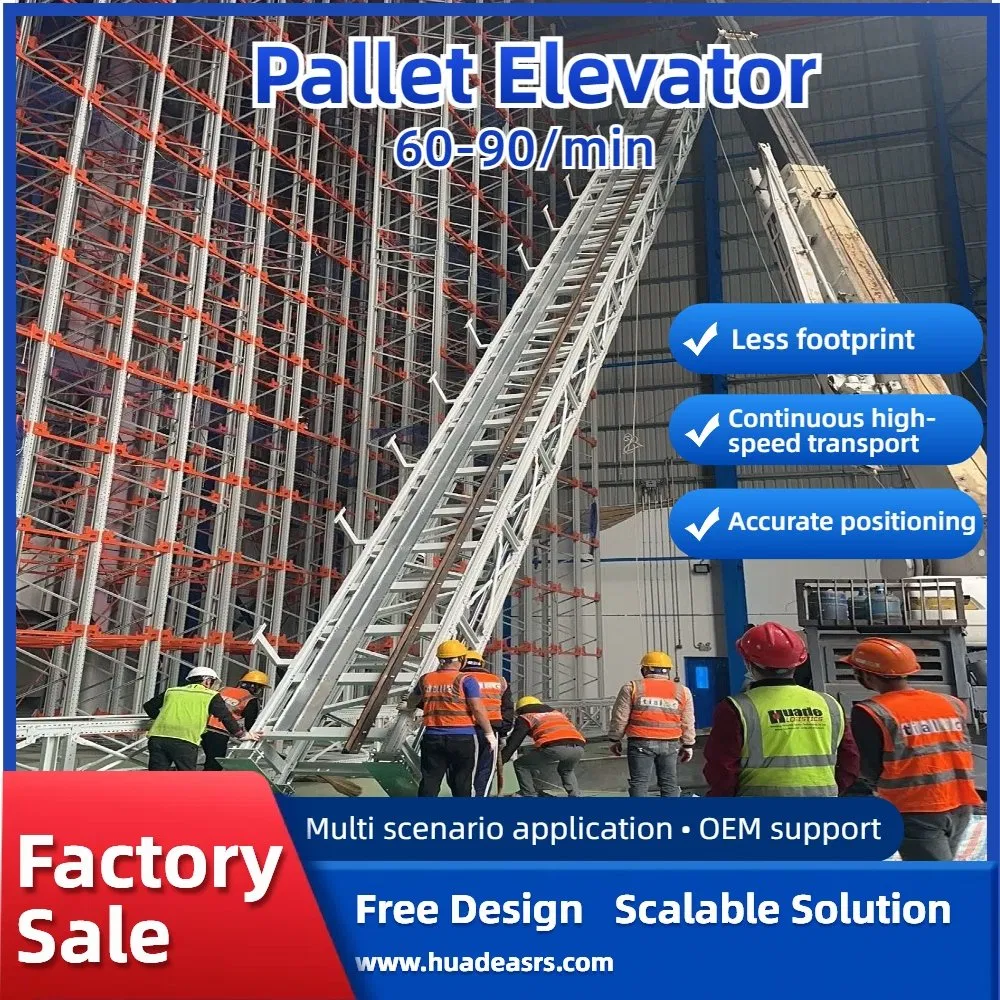 Industrial-Grade Pallet Lifter Systems with Vertical Conveyor Transport for Multi-Level Asrs Facilities