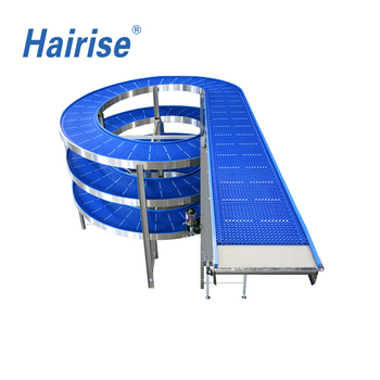 Plastic Modular Belt Multi-layer Spiral Cooling Tower Conveyor for Cupcake Bakery Dough Toast Bread Pizza Cake Biscuit