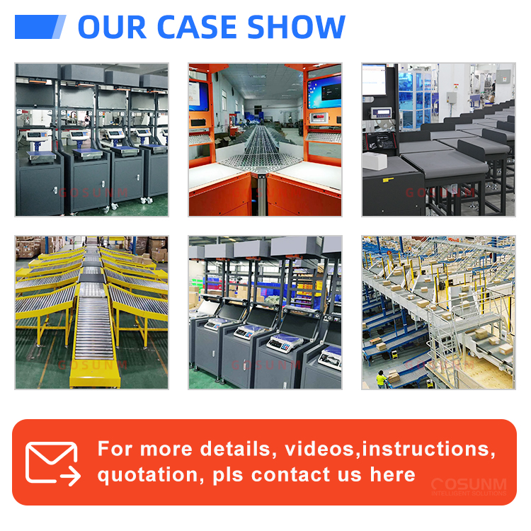 Logistic Barcode Scan Parcel Track Trace Dynamic Conveyor Automated Sorting Machine AI Dws System Weighing Conveyor