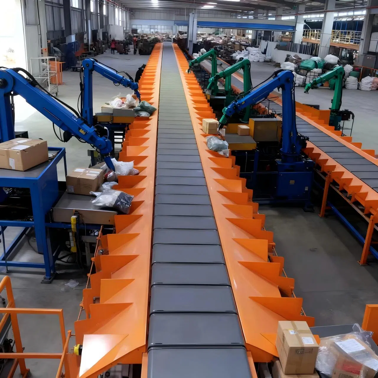High-Speed Parcel Sorting Conveyor System for Efficient Logistics