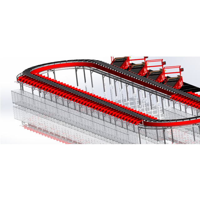 Warehouse Automation Loop Cross Belt Parcel Sorting Conveyor | Smart DWS Sort Parcel Line for Express &amp; E-commerce