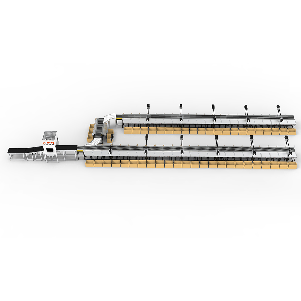 High-Speed Balance Swivel Parcel Sorter Conveyor with Precise Sorting System Smooth Conveying for E-commerce Distribution Center
