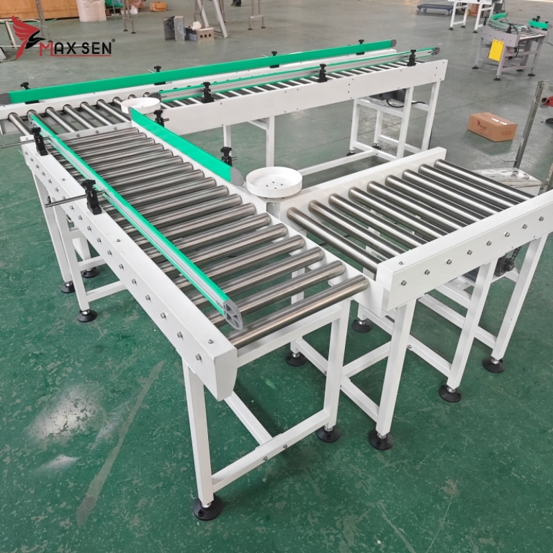 Maxsen Customized Finish Product Material Handling Packing Turning Roller Conveyor Machine for E-commerce Logistics