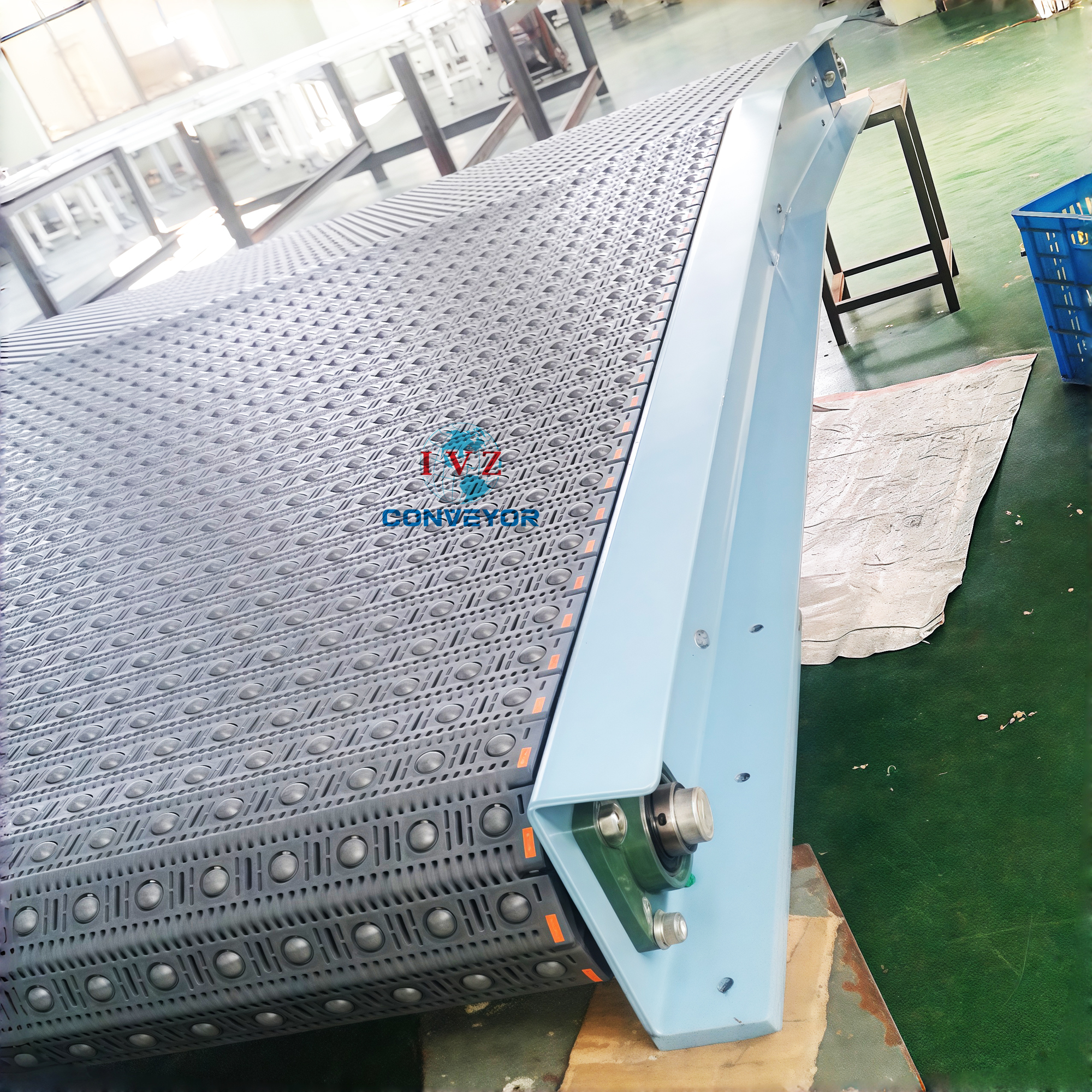 Heavy Duty Modular Belt Conveyor with Adjustable Speed Easy Cleanliness Universal Ball Design-IVZ Conveyor