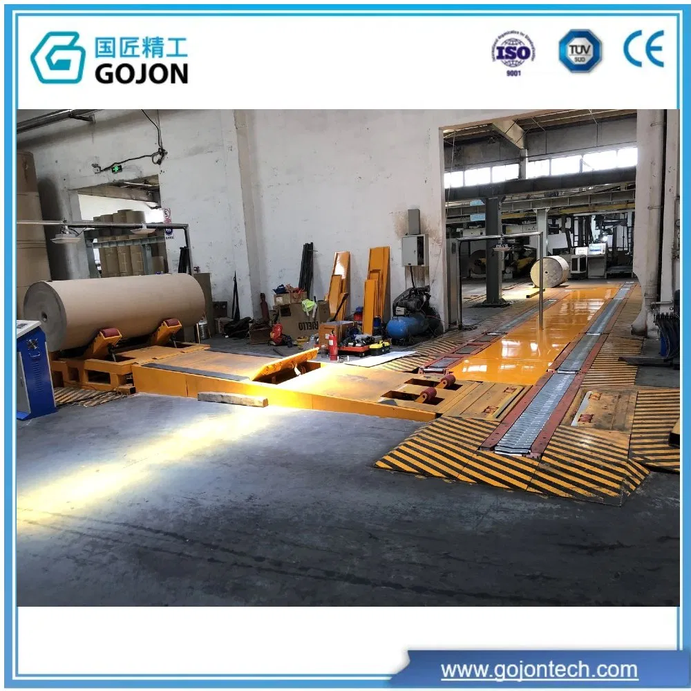 Stable Reliable Automatic Paper Roll Transportation Feeding Turntable Chain Conveyor Corrugated Line Warehouse Roll System