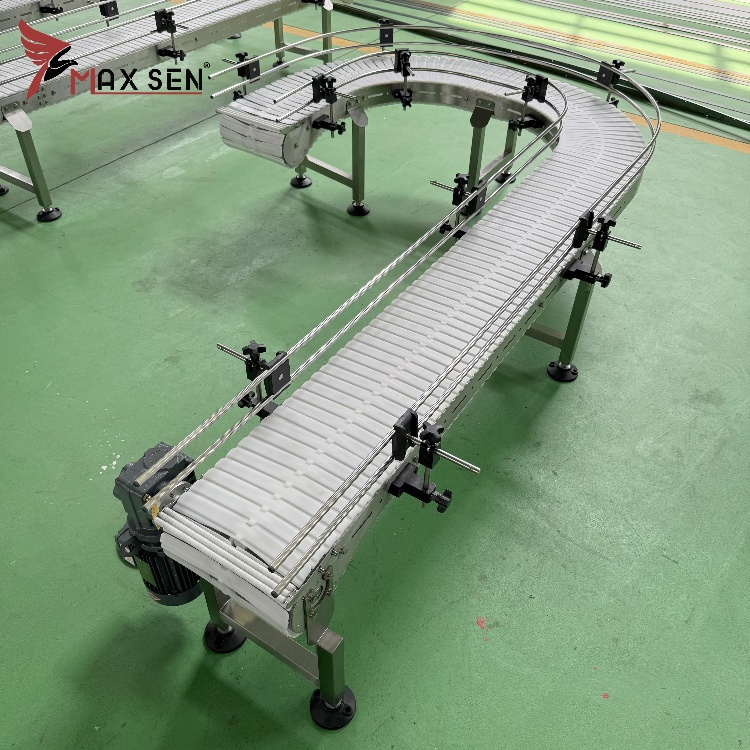 Flexible Chain Conveyor System for Beverage &amp; Food Packaging Line