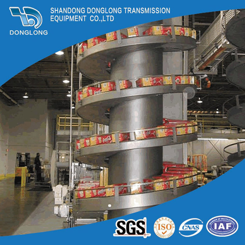 Spiral Conveyor Conveyor System Vertical Material Lift for Multi Level Production Lines