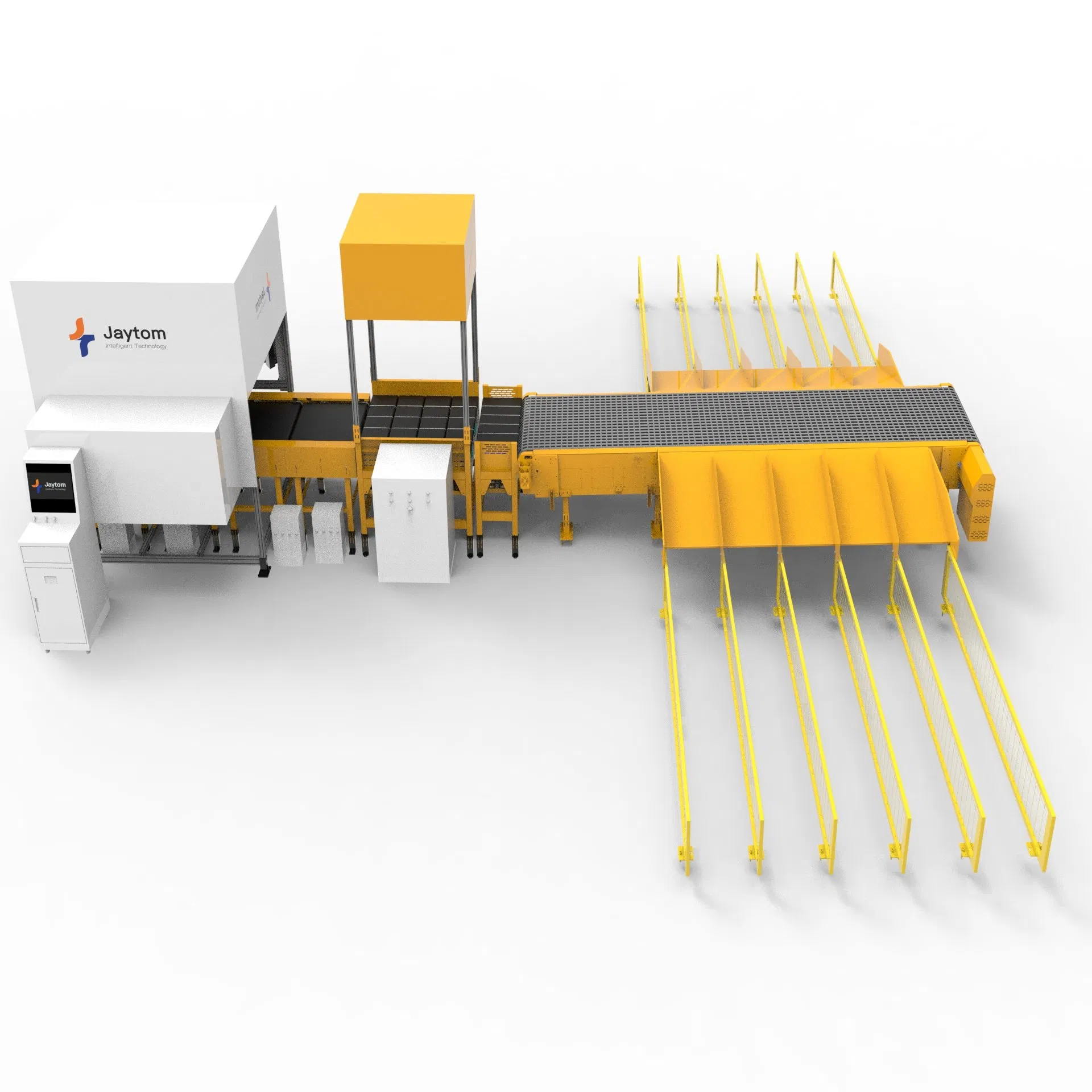 Smart Sorting System Combined with Weighing &amp; Scanning &amp; Conveyor Machine and Logistics Equipment for Logistics Warehouse Dws