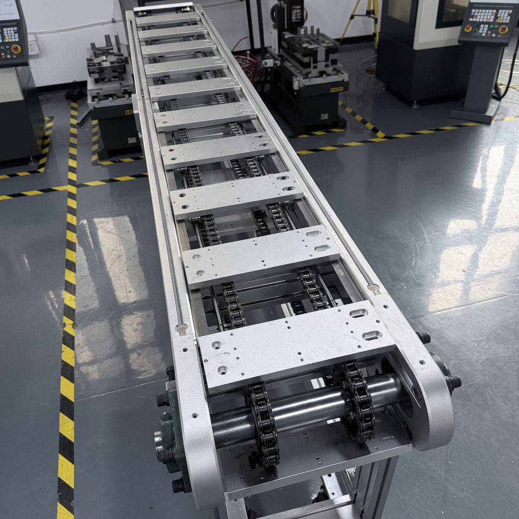 Automatic Chain Conveyor System for Packaging Line Smart Control Modular Design Stainless Steel Custom Conveyor Solution