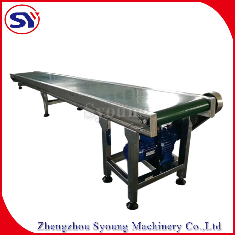 Polyester Conveying Belt Rubber Conveyor System with Emergency Stop