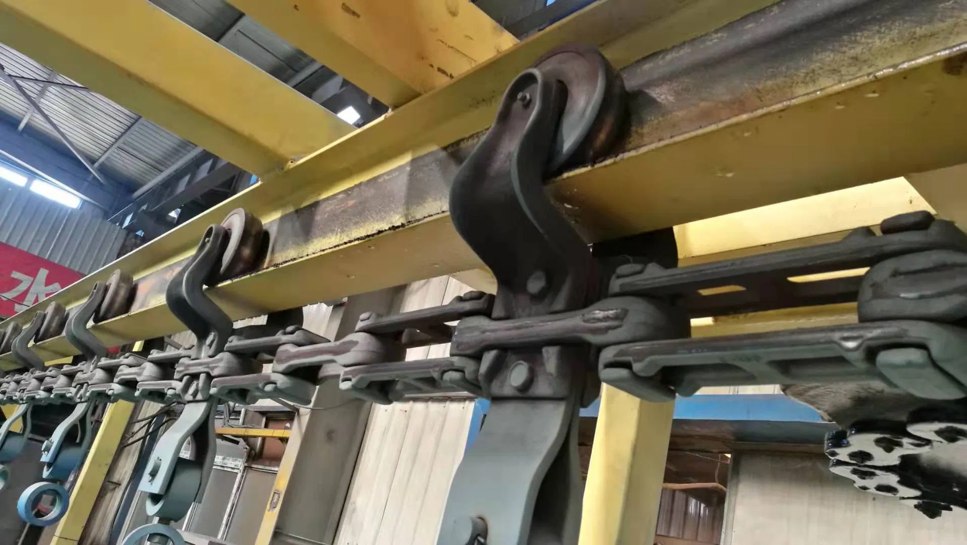 Powder Coating Automatic Line Heavy Duty Overhead Conveyor Chain System