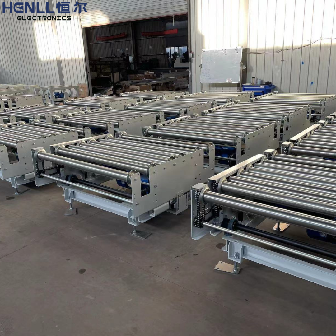 Heavy Duty Roller Conveyor Line for Bags Cartons and Pallets | Industrial Logistics Roller Conveyor System