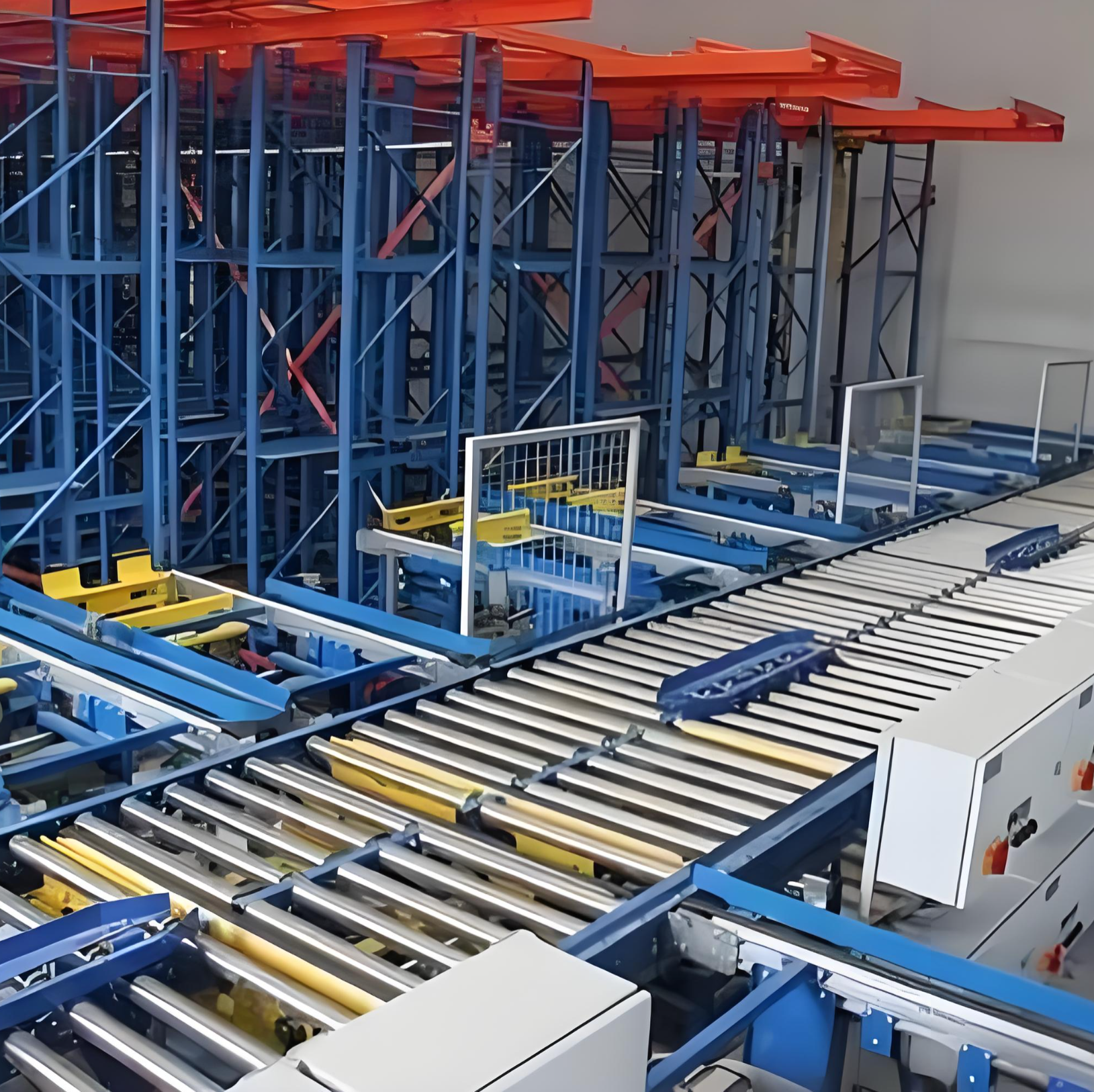 Modular Belt Conveyor System with Plc Control for Warehouse Automation Project