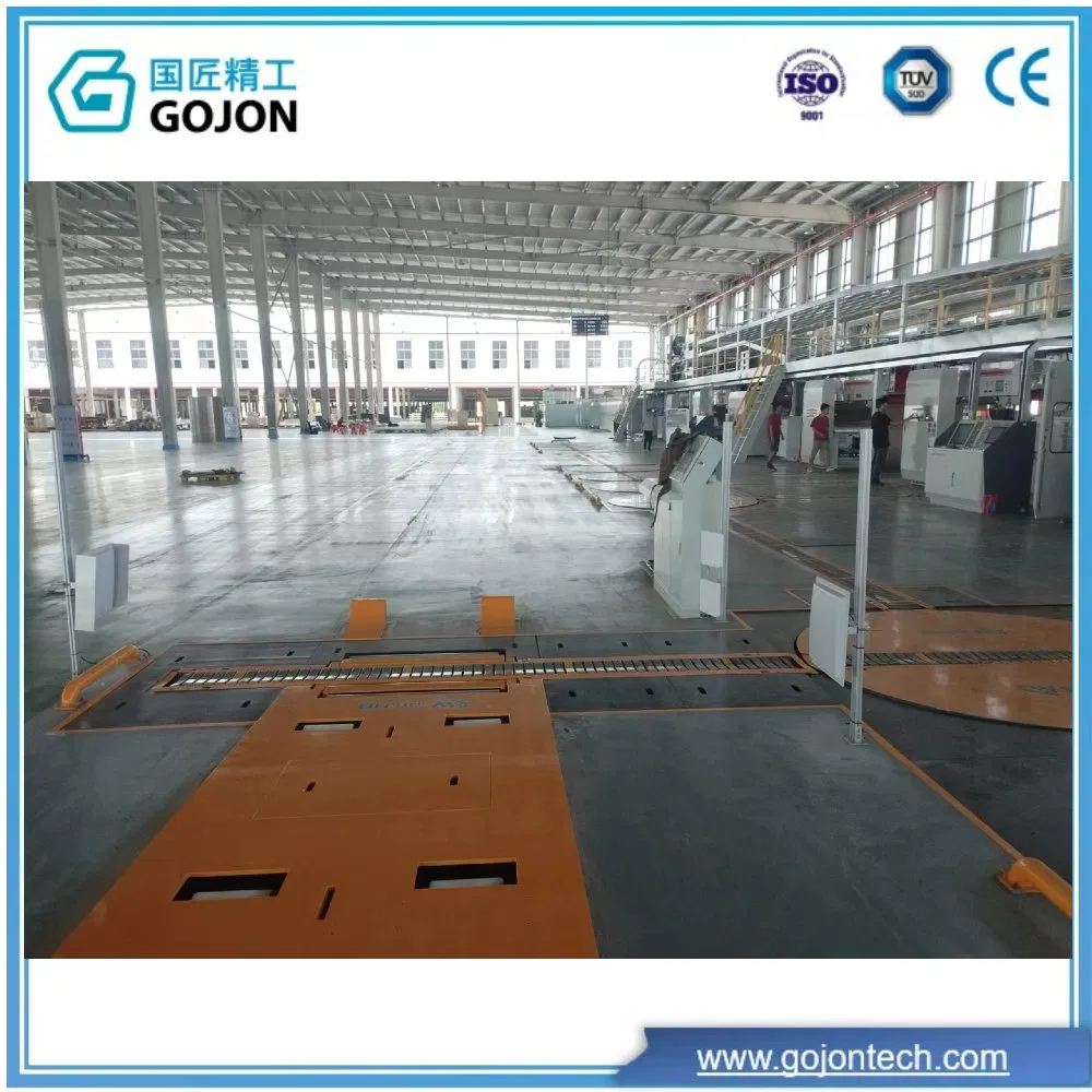 Stable Reliable Automatic Paper Roll Transportation Feeding Turntable Chain Conveyor Corrugated Line Warehouse Roll System