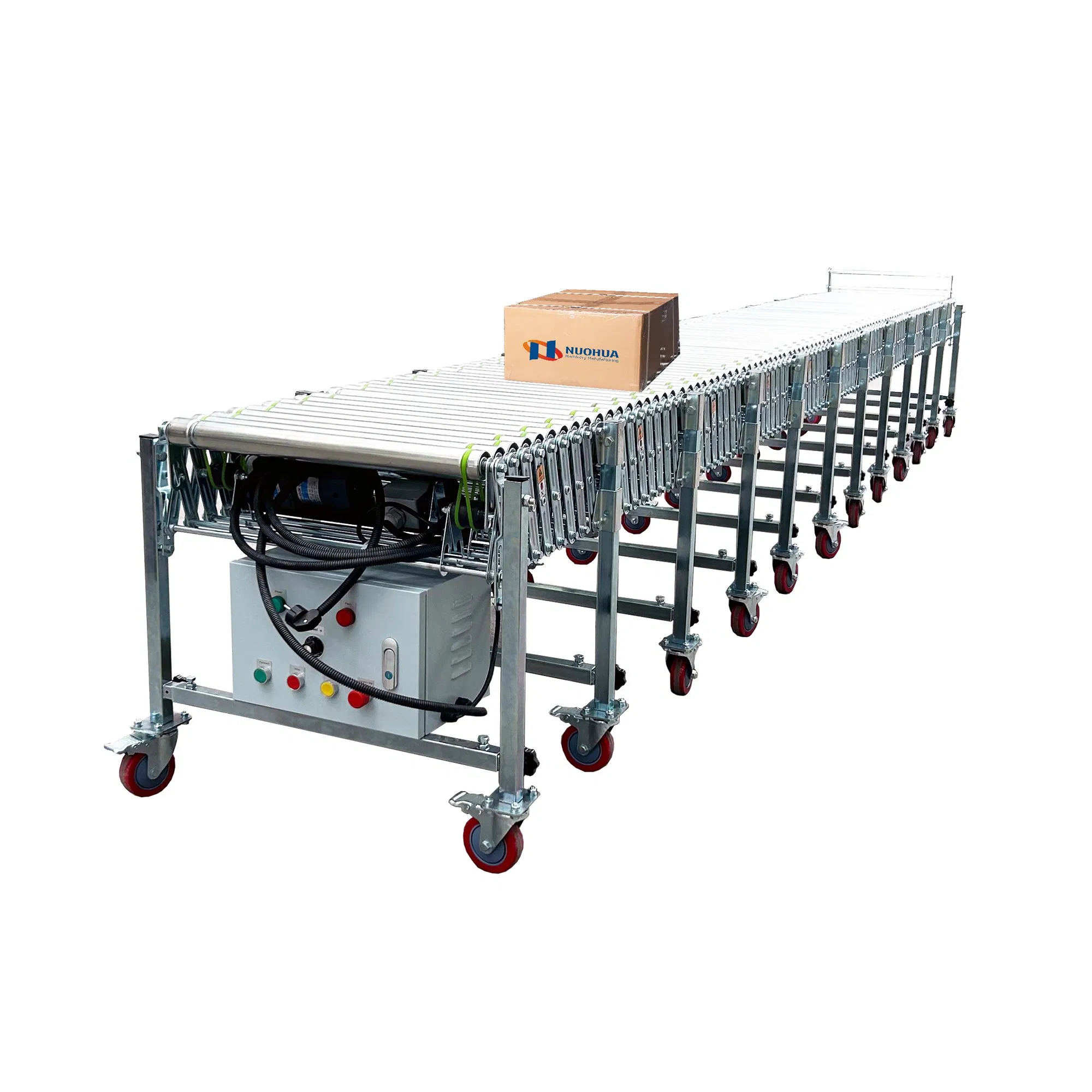 Flexible and Easily Manoeuvrable Powered Roller Expandable Conveyor for Distribution Centres