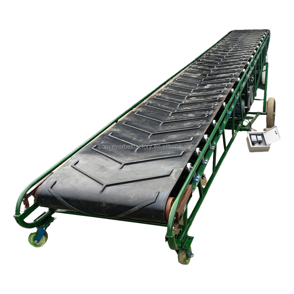 Mining Coal Sand Grain Gravel Stone Industrial Conveyor Machinery Z Type Big Inclined Angle Mobile Belt Conveyor With MANUFACTUR
